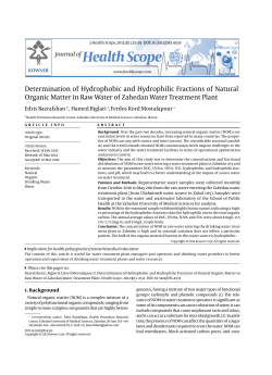 Determination of Hydrophobic and Hydrophilic Fractions of Natural