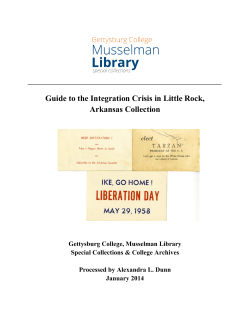 Guide to the Integration Crisis in Little Rock, Arkansas Collection