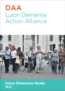 Luton Dementia Guide - Luton Borough Council