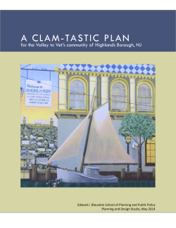 Report - Edward J. Bloustein School of Planning and Public Policy