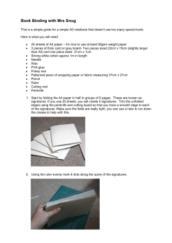 Book Binding with Mrs Snug