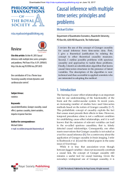 Causal inference with multiple time series: principles and problems