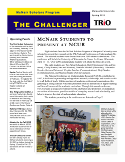 Spring 2013 - Marquette University