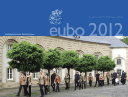 Programme Book 2012 - European Union Baroque Orchestra