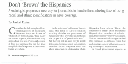 Don`t `Brown` the Hispanics - The George Washington University