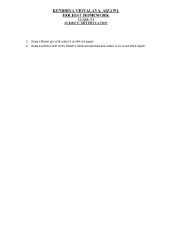 Holiday Home Work(Secondary section)