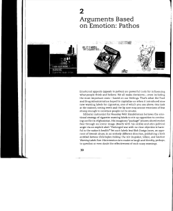 2 Arguments Based on Emotion: Pathos