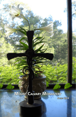 Spring 2014 - Mount Calvary Monastery