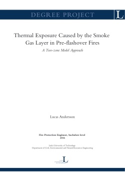 Thermal Exposure Caused by the Smoke Gas Layer in Pre
