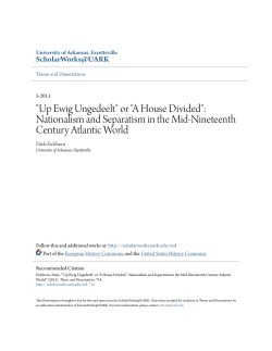 "Up Ewig Ungedeelt" or "A House Divided"