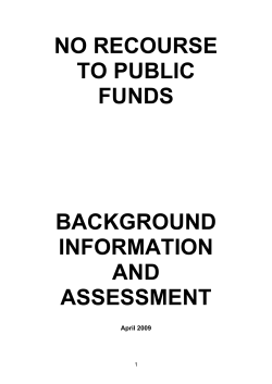 no recourse to public funds - Rotherham Safeguarding Children and
