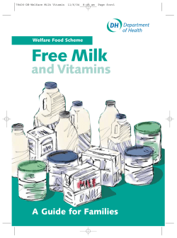 Free Milk - UK Government Web Archive