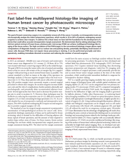 Fast label-free multilayered histology