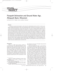 Flowpath Delineation and Ground Water Age, Allequash Basin