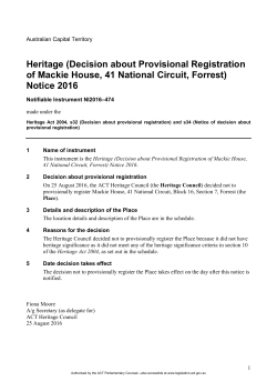 Authorised - ACT Legislation Register