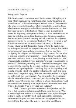 morning prayers - Emmanuel United Reformed Church