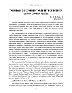 the newly discovered three sets of svetaka ganga