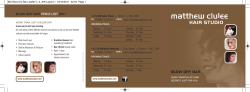 BLOW DRY BAR - Matthew Clulee