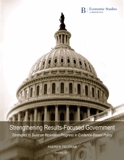 Strengthening Results-Focused Government