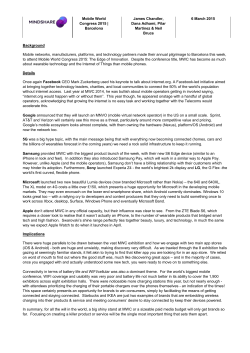 Mobile World Congress 2015 | Barcelona James Chandler, Dana