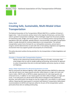 Creating Safe, Sustainable, Multi