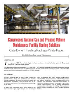 CNG and LPG Vehicle Maintenance Facility Heating Solutions