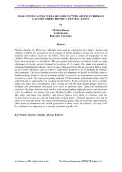 Challenges Facing Nuclear Families With Absent Fathers in