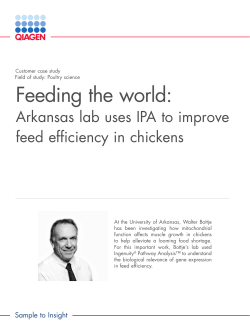 Feeding the world - QIAGEN Bioinformatics