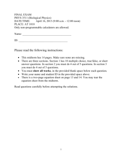 Please read the following instructions: