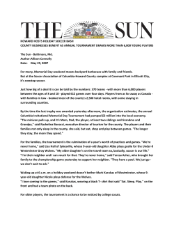 HOWARD HOSTS HOLIDAY SOCCER BASH COUNTY