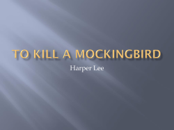 To Kill a Mockingbird