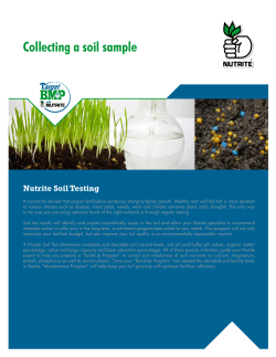 Collecting a soil sample