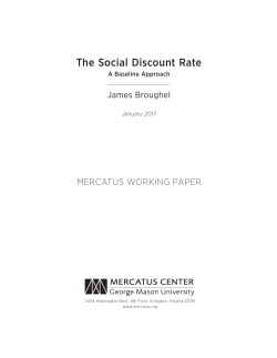 The Social Discount Rate: A Baseline Approach