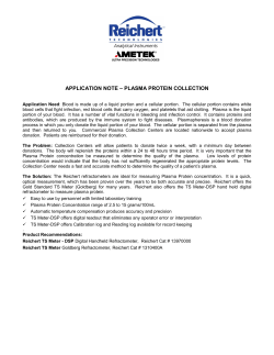 Plasma Protein Collection