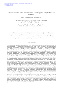 A Re-examination of the Stuart-Landau Model Applied to a Cylinder