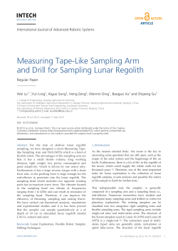 Measuring Tape-Like Sampling Arm and Drill for Sampling Lunar