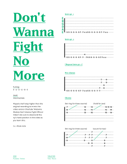 Don`t Wanna Fight No More