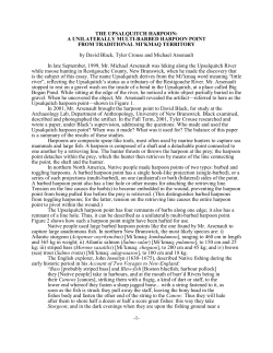 THE UPSALQUITCH HARPOON