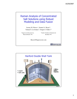 Raman Analysis of Concentrated Salt Solutions using Robust