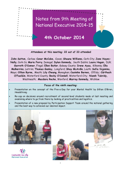 Meeting notes 04.10.2014