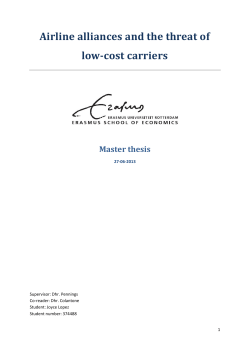 Airline alliances and the threat of low