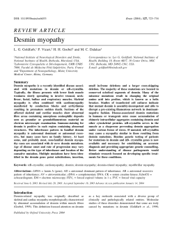 Desmin myopathy - Oxford Academic