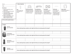 Name: Date: 2. For me this symbol means . . . 1. Olmec Symbols 3