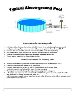Requirements for Swimming Pools