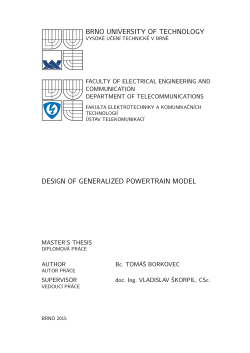 design of generalized powertrain model