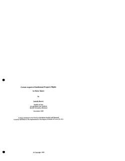 Certain Aspects of Intellectual Property Rights In Outer Space
