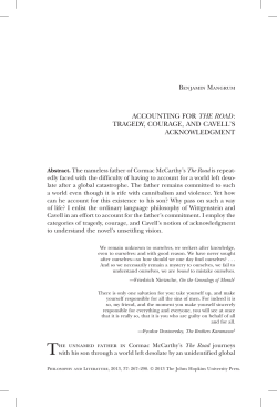 AccoUnTing for The Road: TrAgedy, coUrAge - English (UNC-CH)