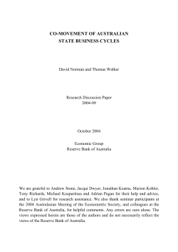 Co-movement of Australian State Business Cycles