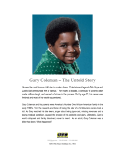 Gary Coleman &ndash; The Untold Story - SGC, an entertainment company