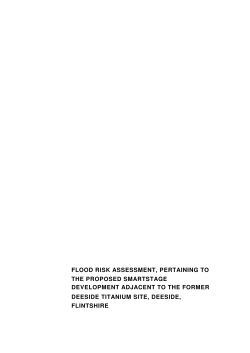 flood risk assessment, pertaining to the proposed smartstage
